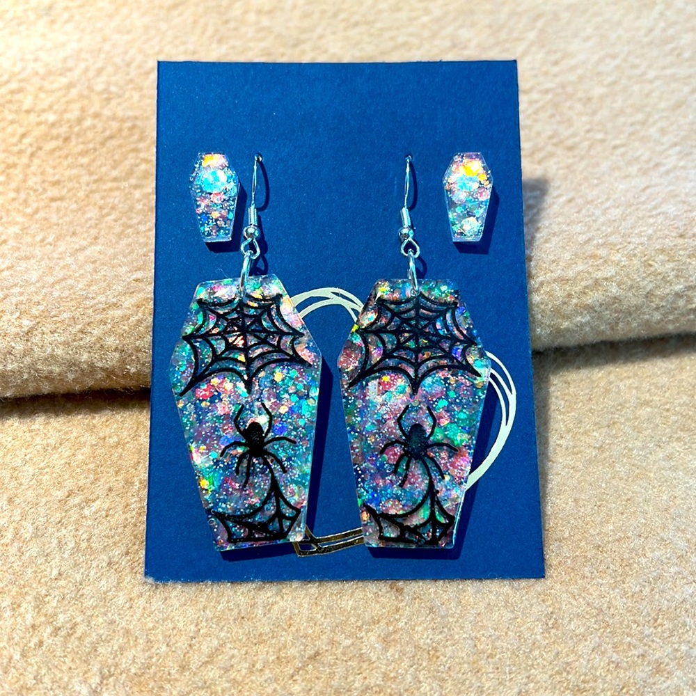 Spooky Coffin Earrings